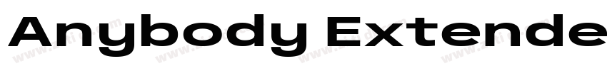 Anybody Extended Bol字体转换